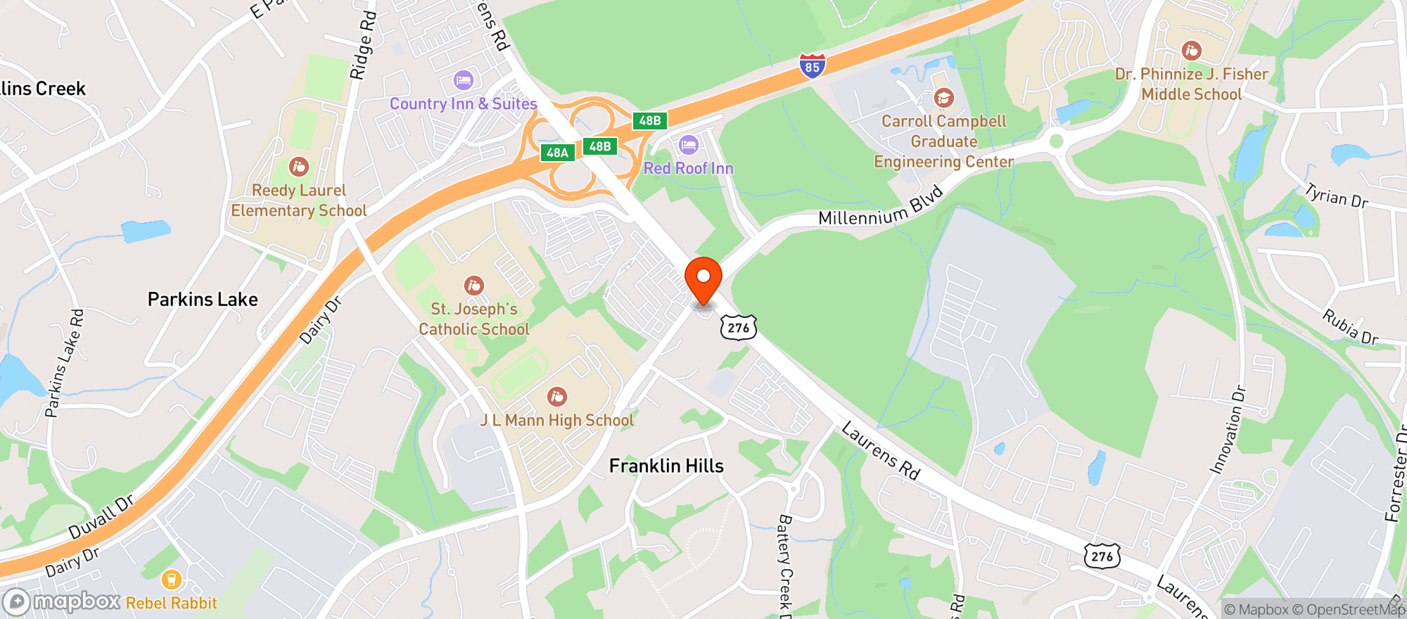 Map showing Ez Mart 5 (Gvl)