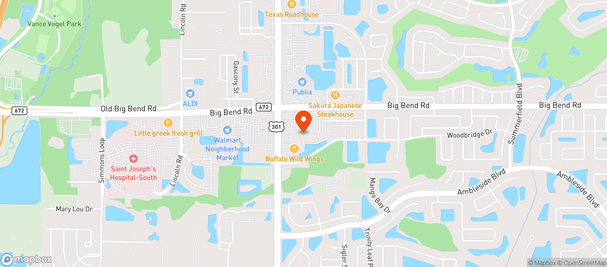 Map showing Gnc
