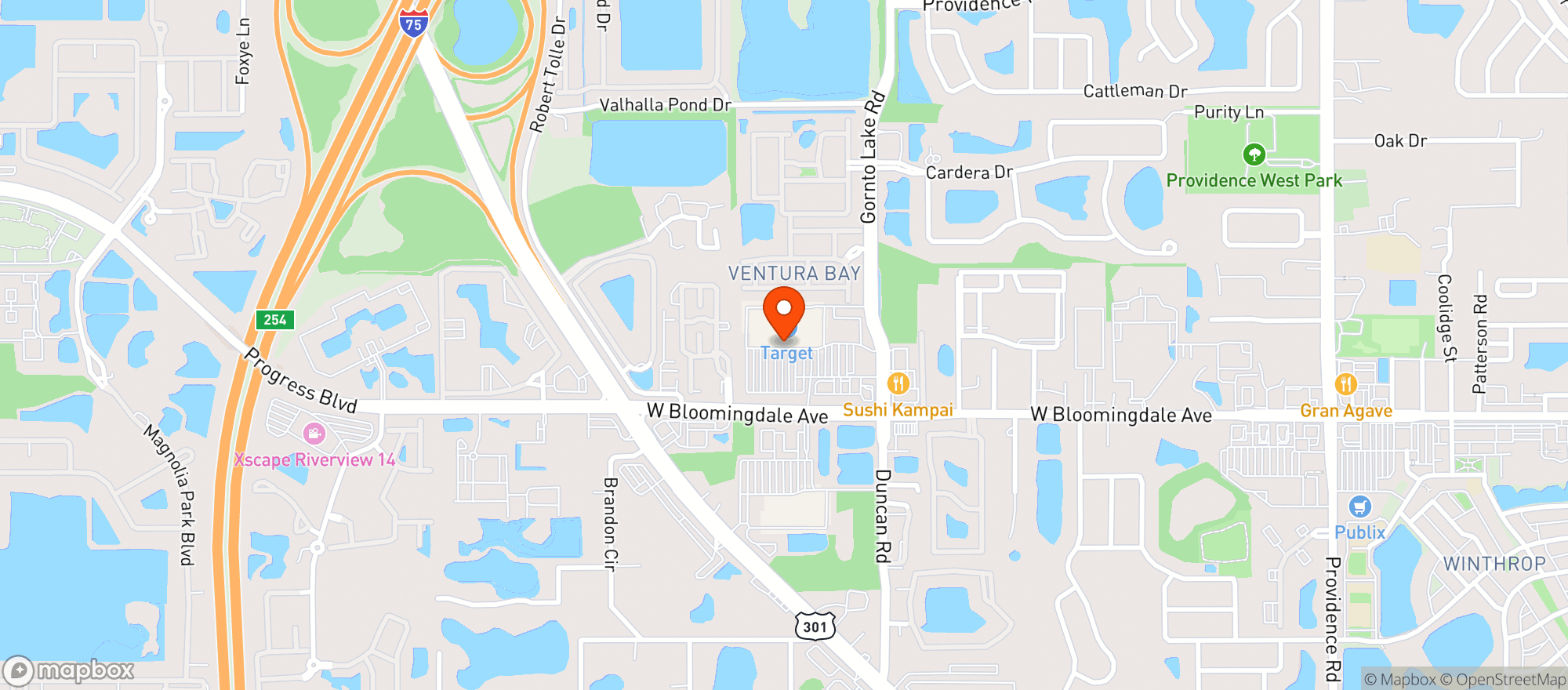 Map showing Supertarget