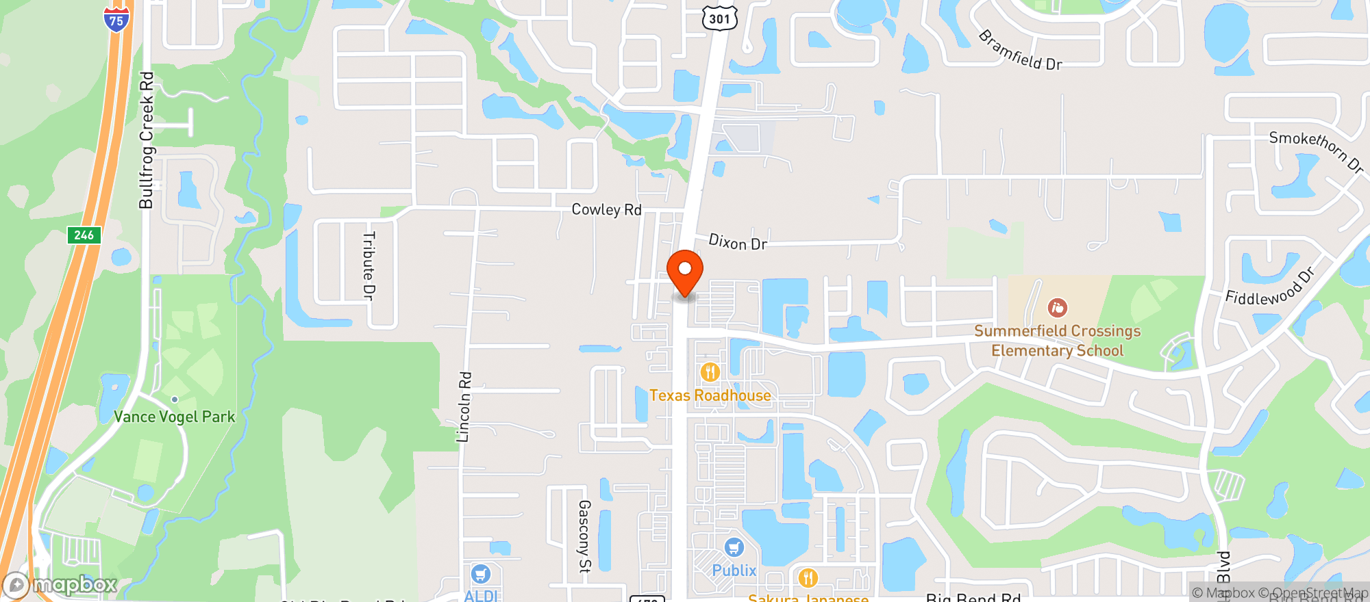 Map showing Sprouts Farmers Market