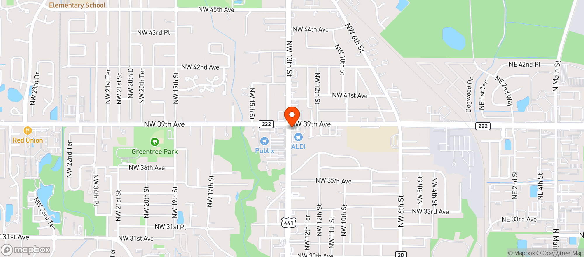 Map showing Welcome Food #2