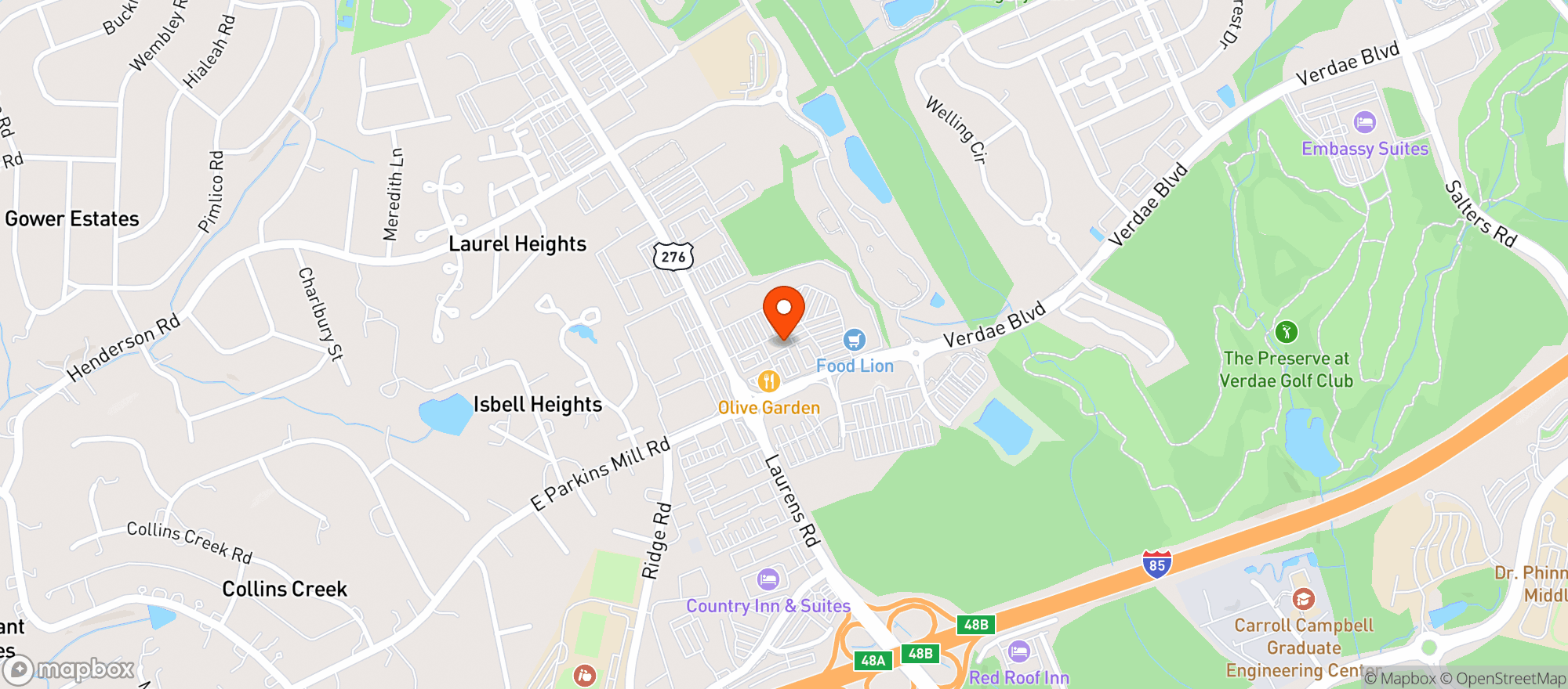 Map showing Food Lion