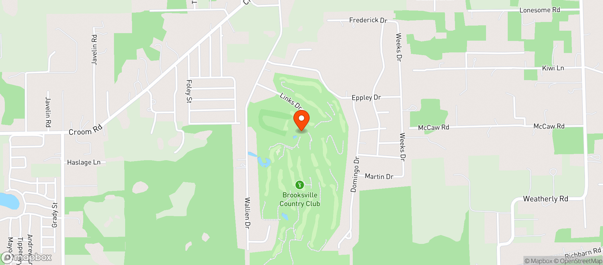Map showing Majestic Oaks At Brooksville Cc