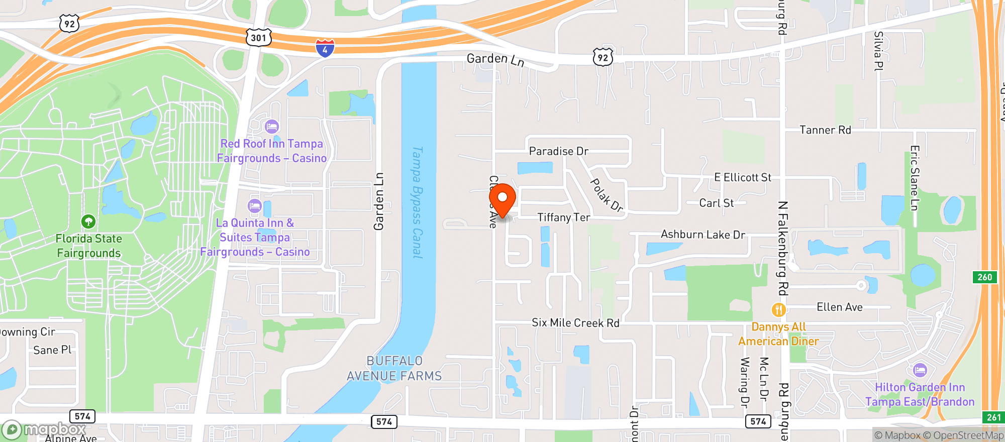Map showing Stop N Save Food Store