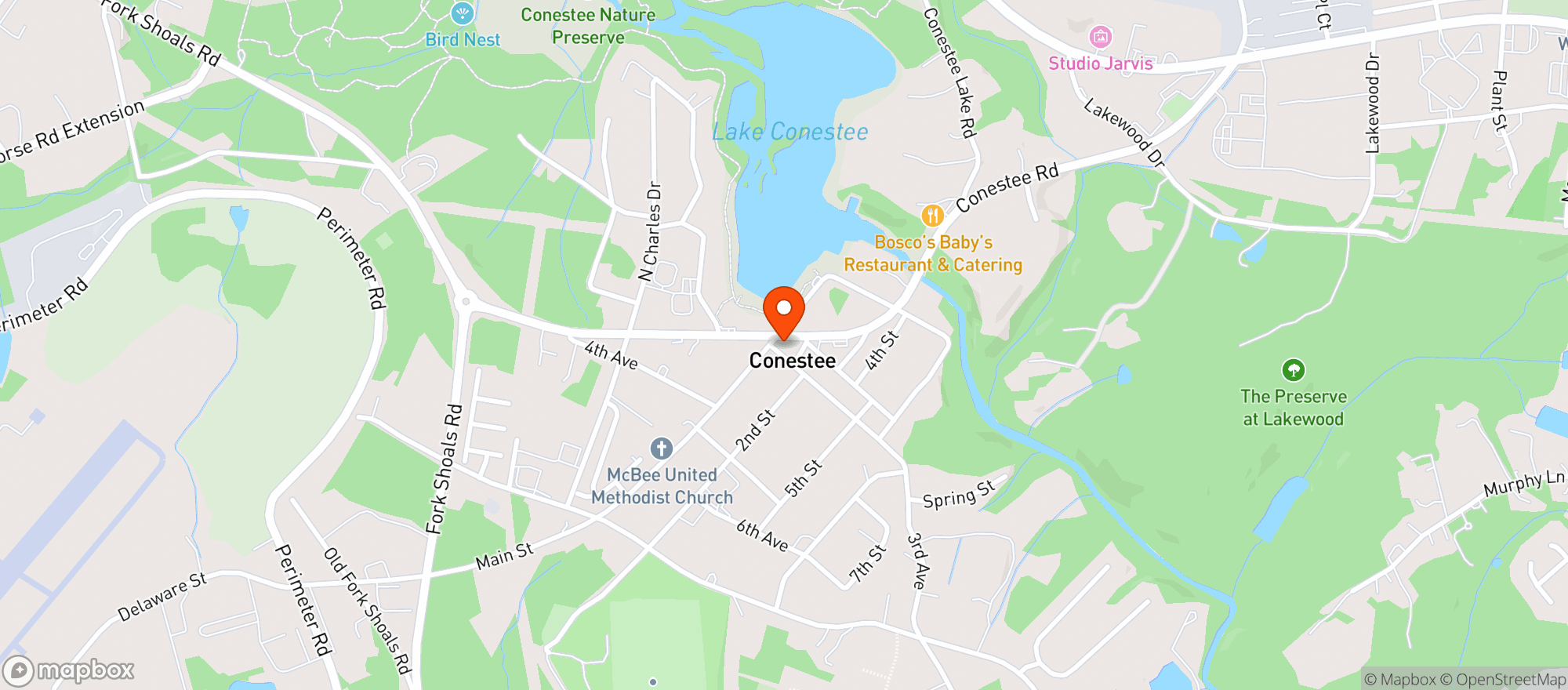 Map showing Ristorante Bergamo