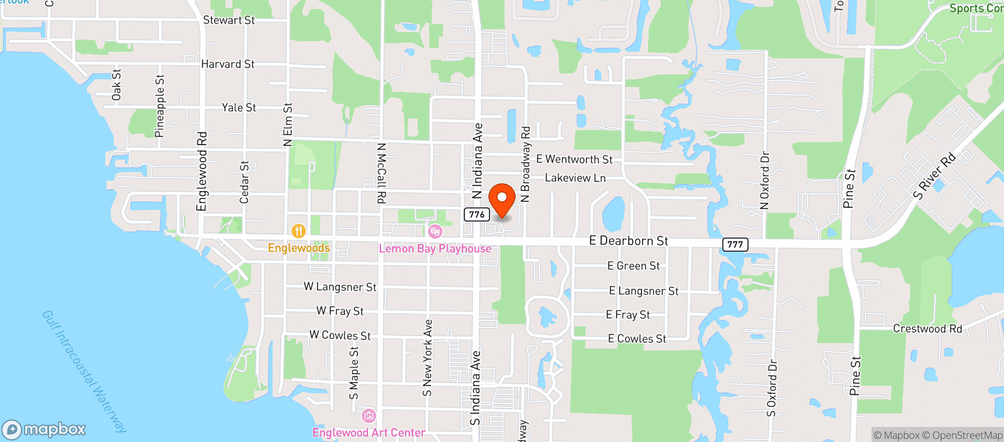 Map showing Publix Super Market