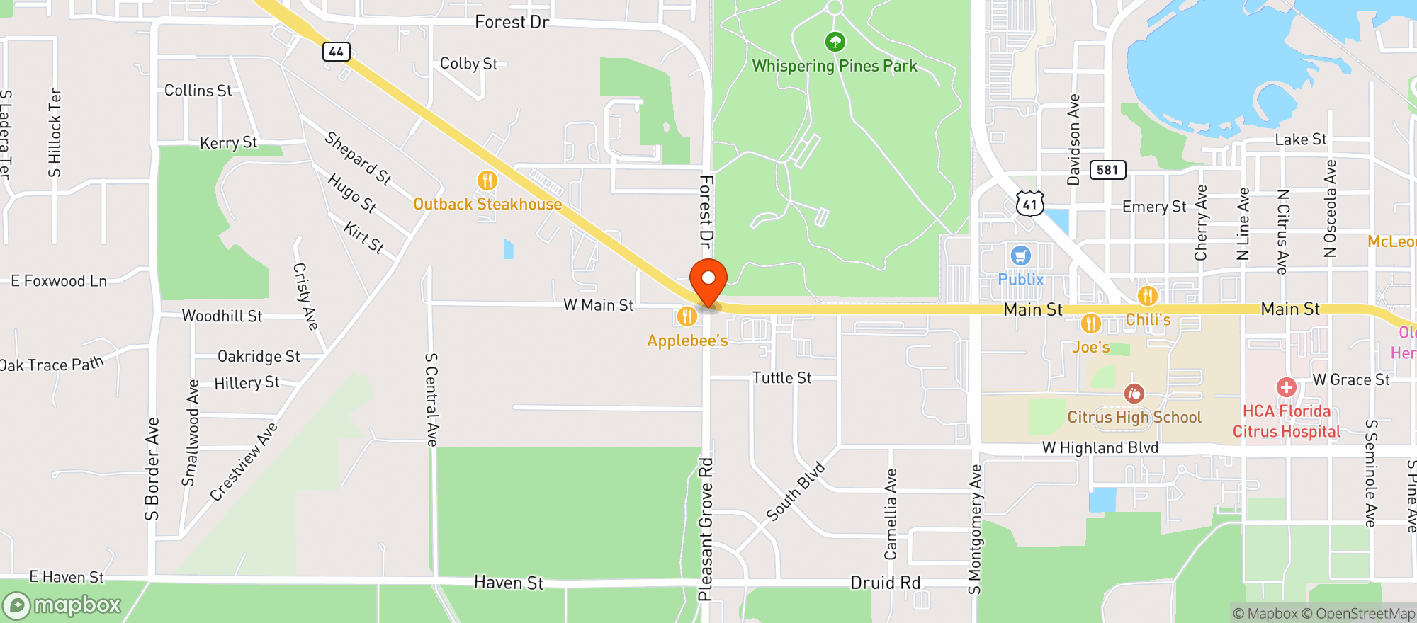 Map showing Abc Liquors #153 (700015782)