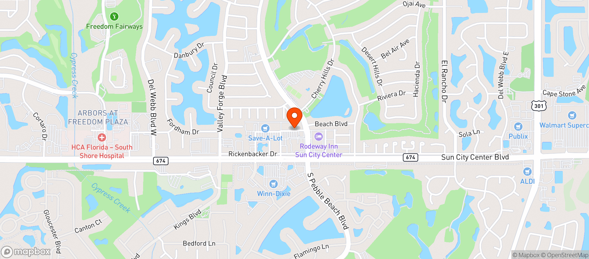 Map showing Aaa Discount Liquors