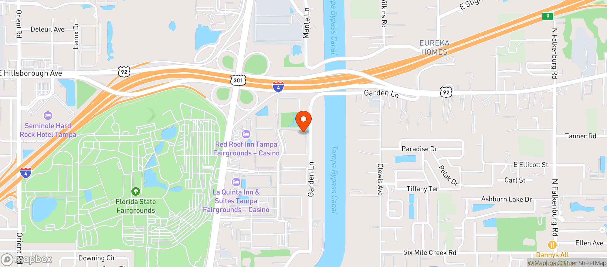 Map showing Amazon Fresh Warehouse #ufl5