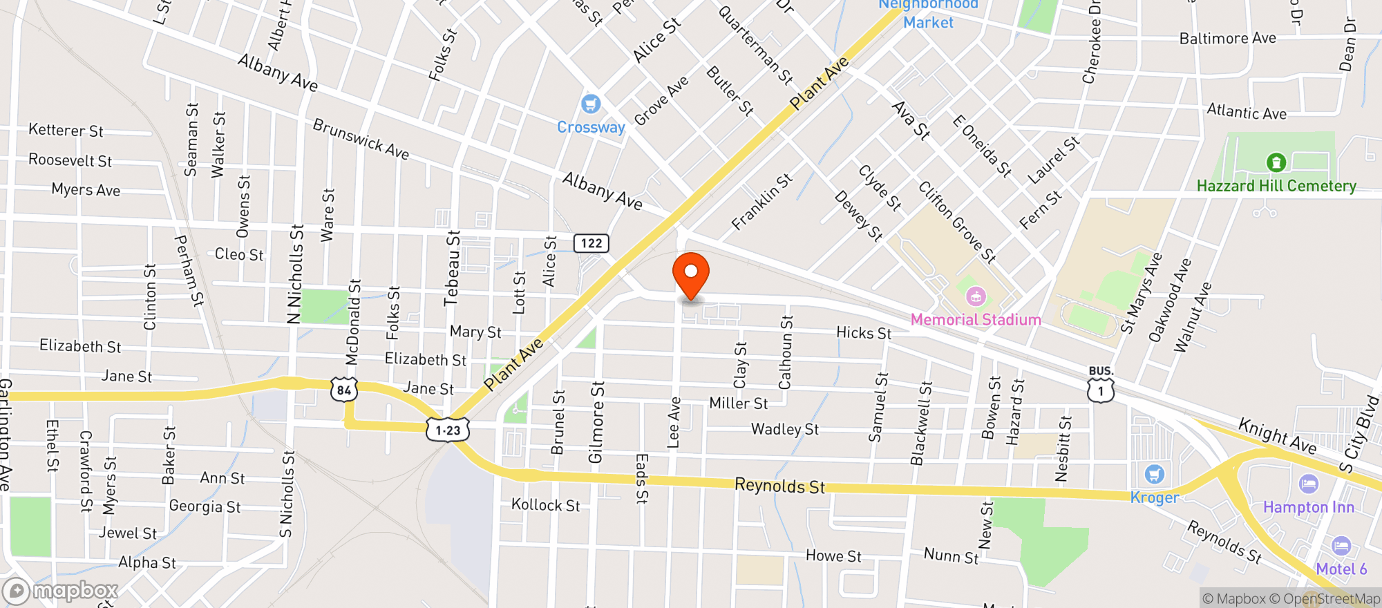 Map showing Stop & Save #23