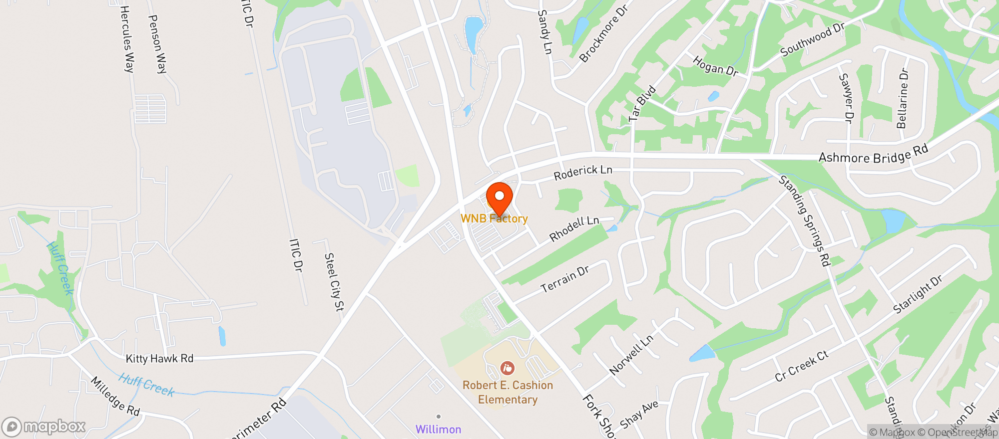 Map showing Publix Super Market #2100