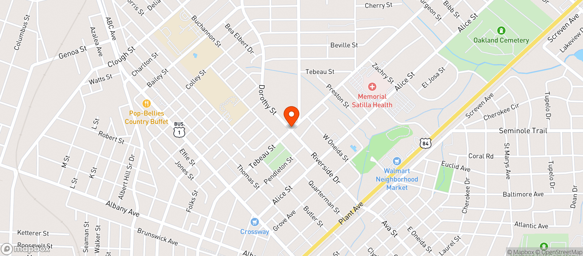 Map showing Circle K #2745085