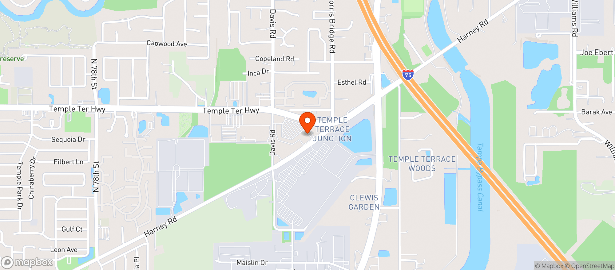 Map showing Winn Dixie