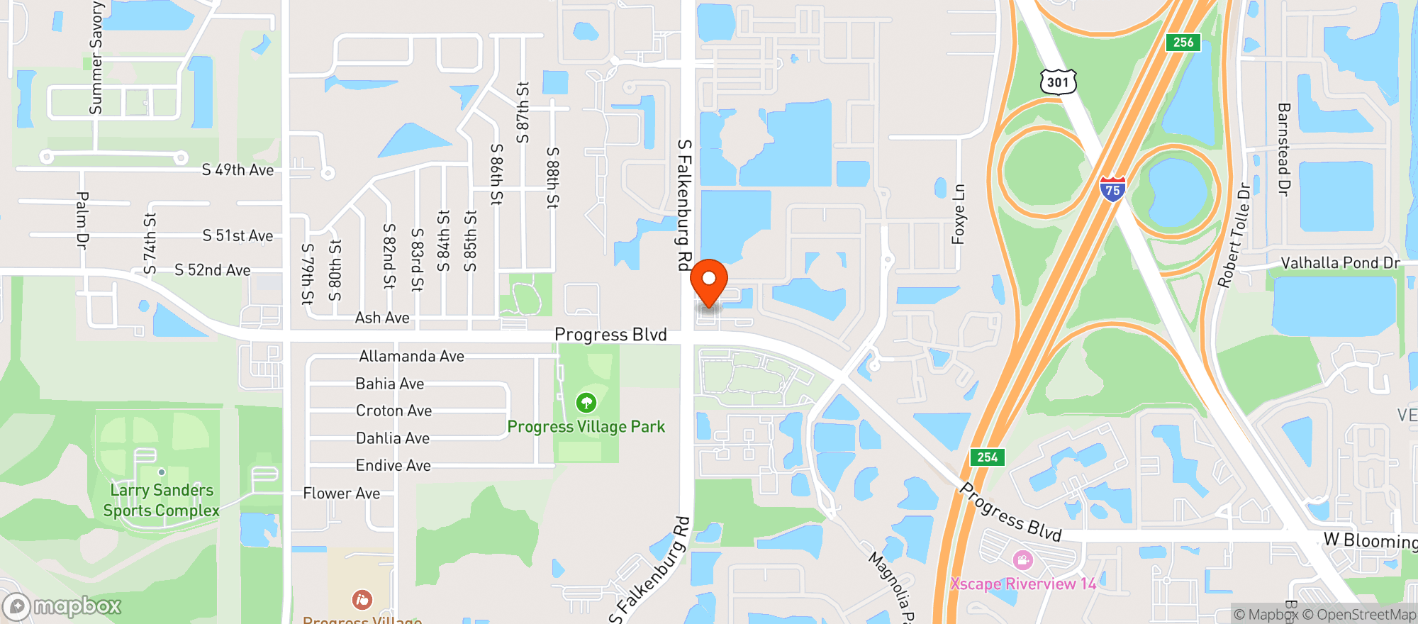 Map showing Circle K #2655978