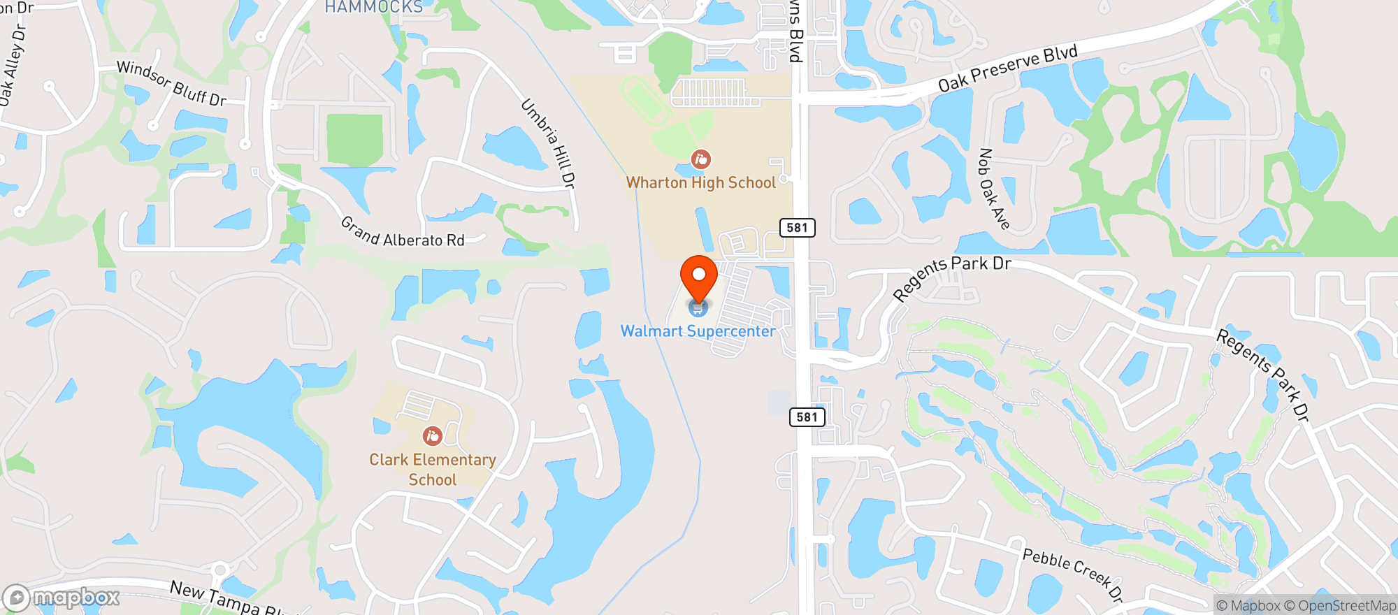 Map showing Walmart Supercenter