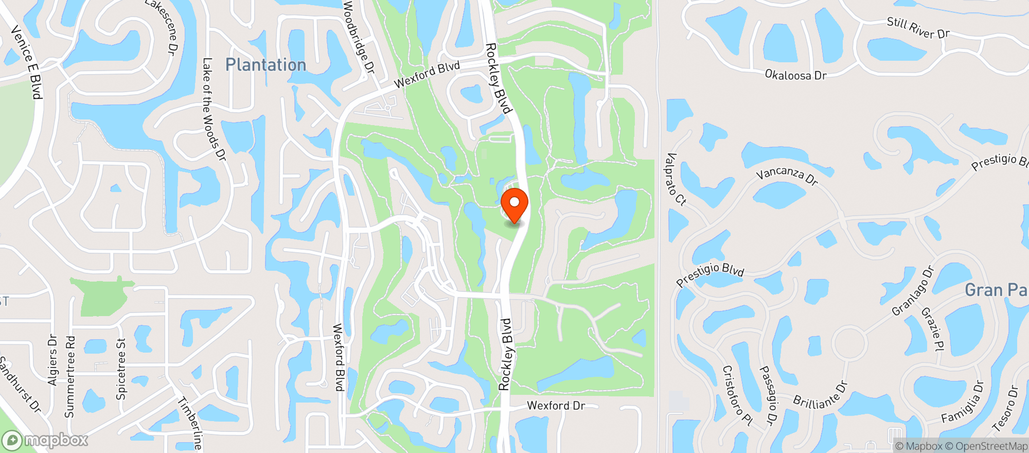 Map showing Plantation Golf & Country Club Half