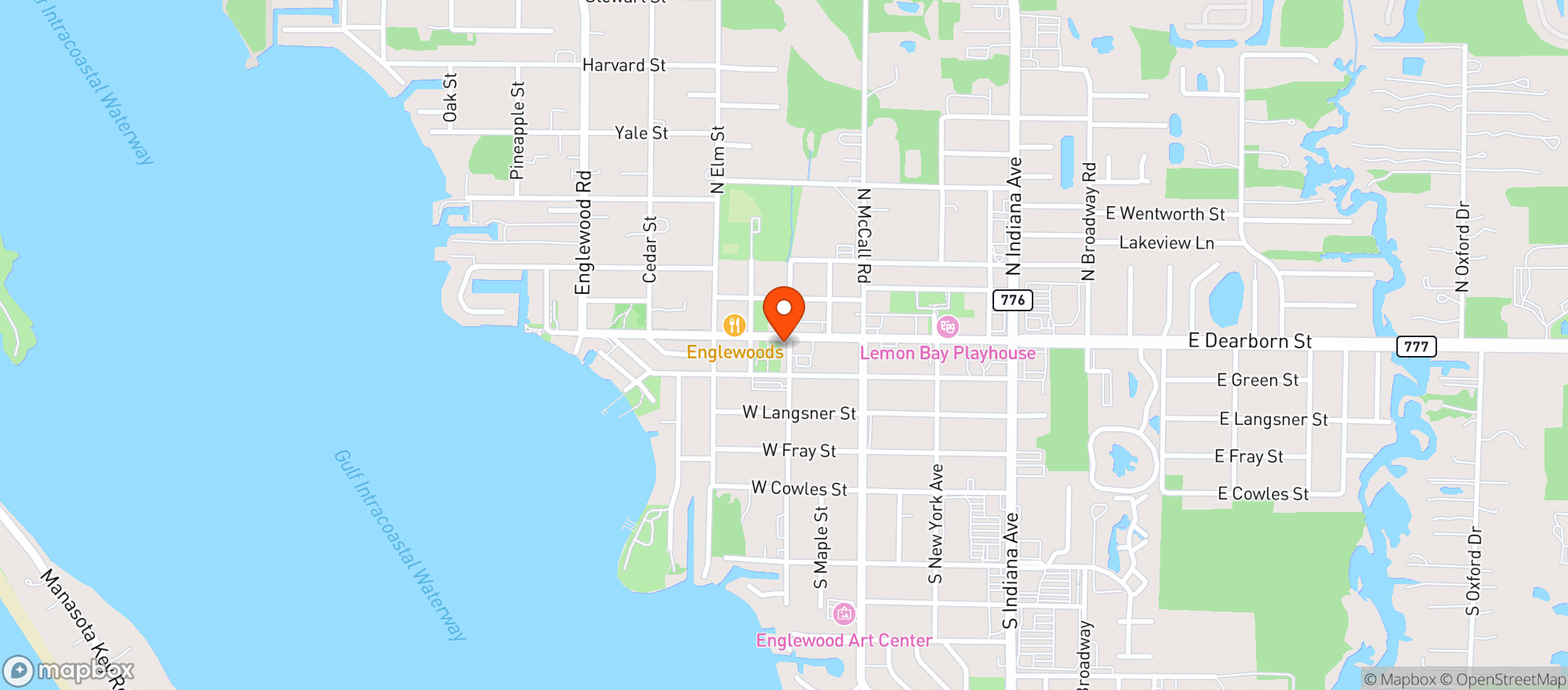 Map showing Mango Bistro