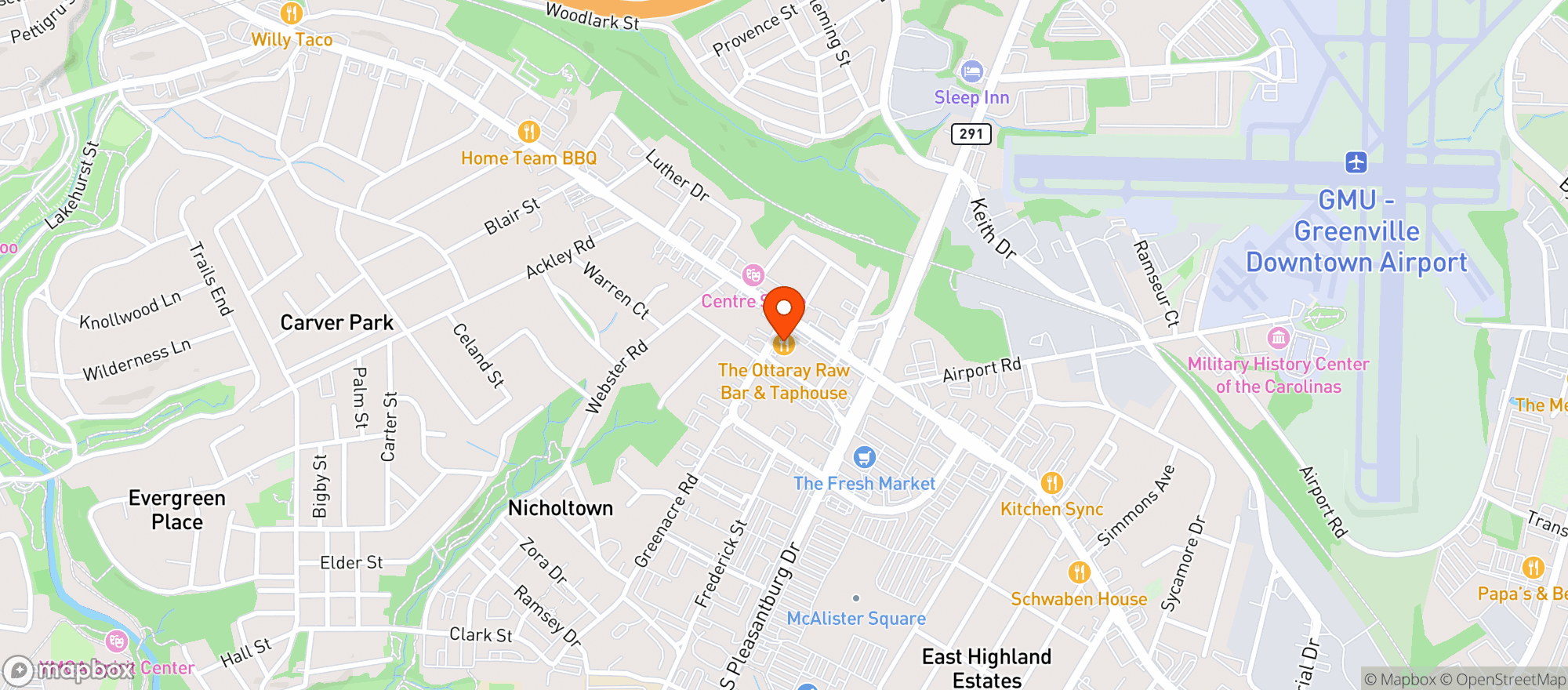 Map showing Warehouse At Midtown