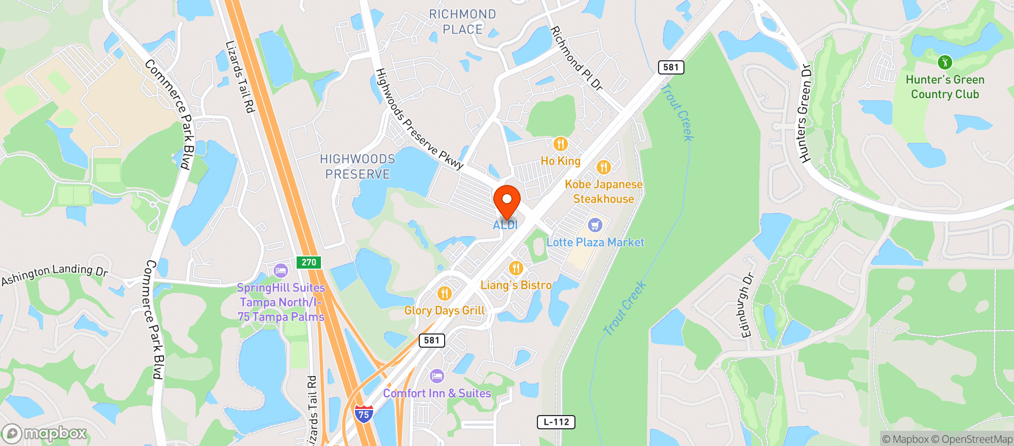 Map showing Amc Highwoods 20 #4187