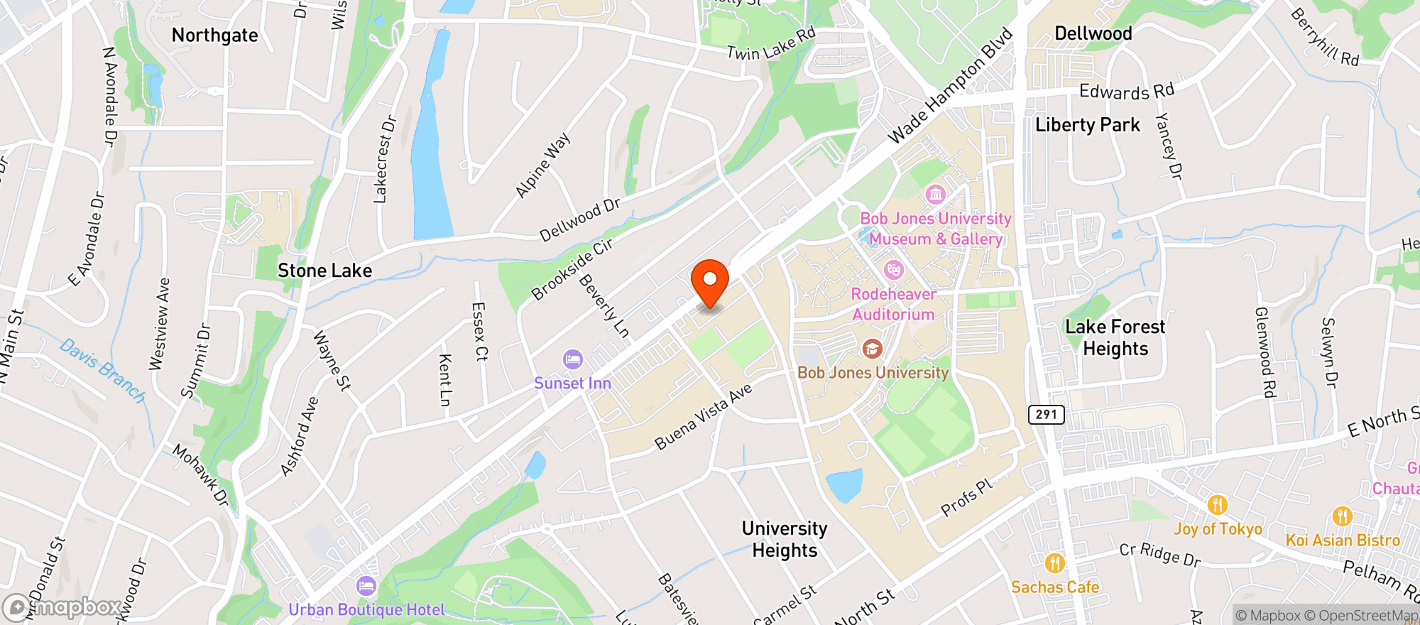 Map showing Kava Konnection Llc (gvl)