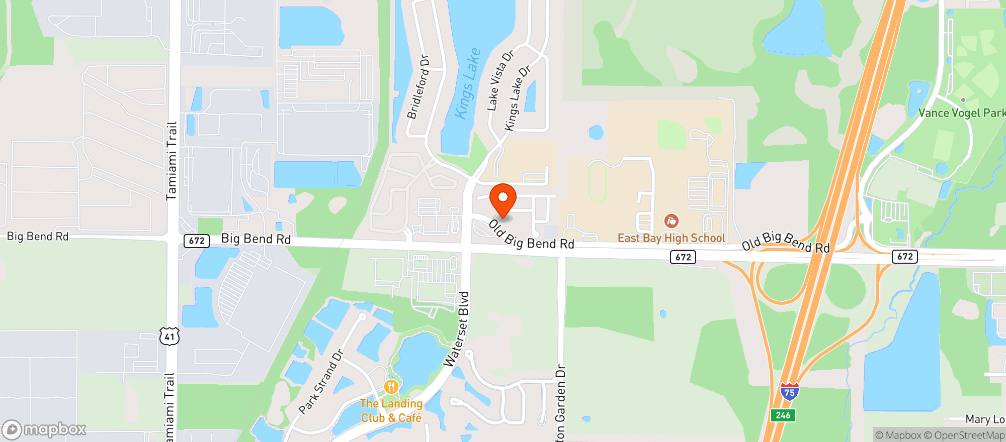 Map showing Publix Supermarket