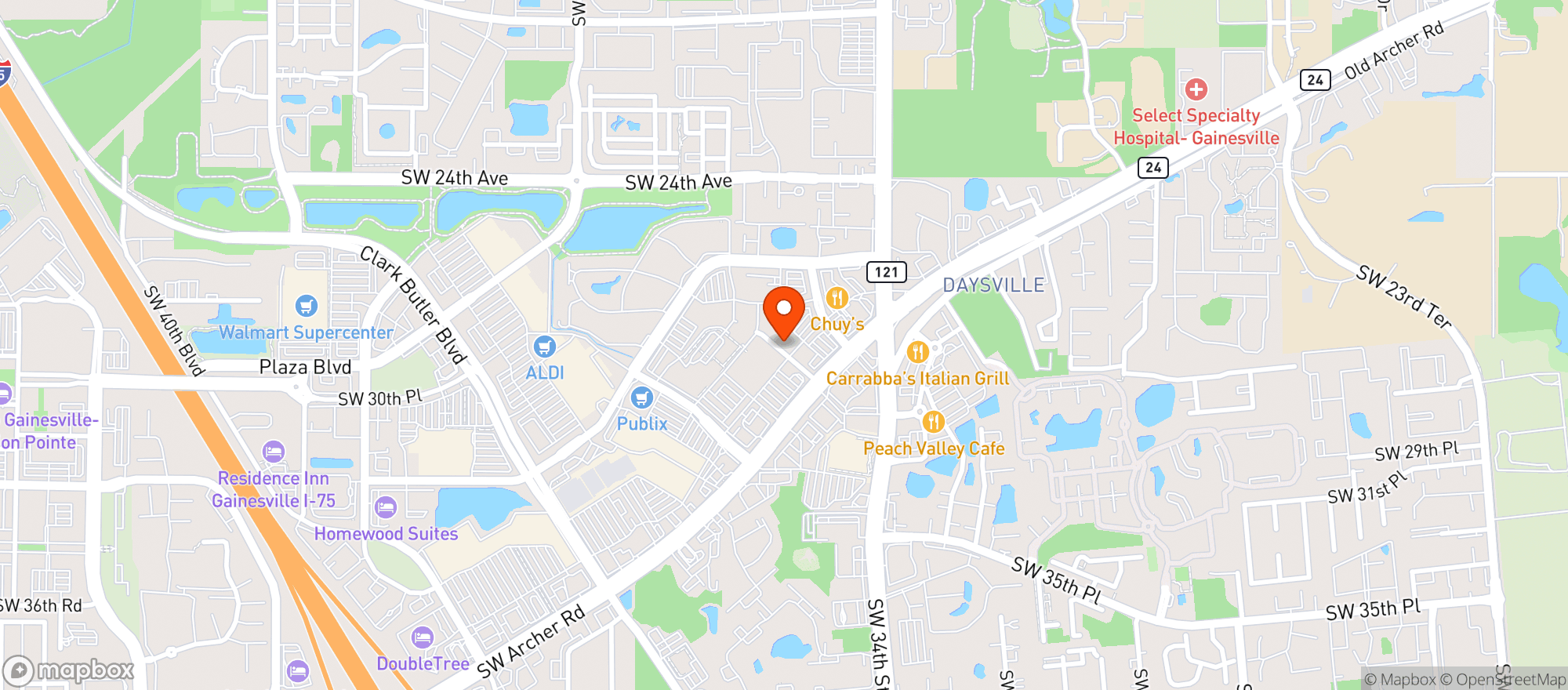 Map showing CHEESECAKE FACTORY