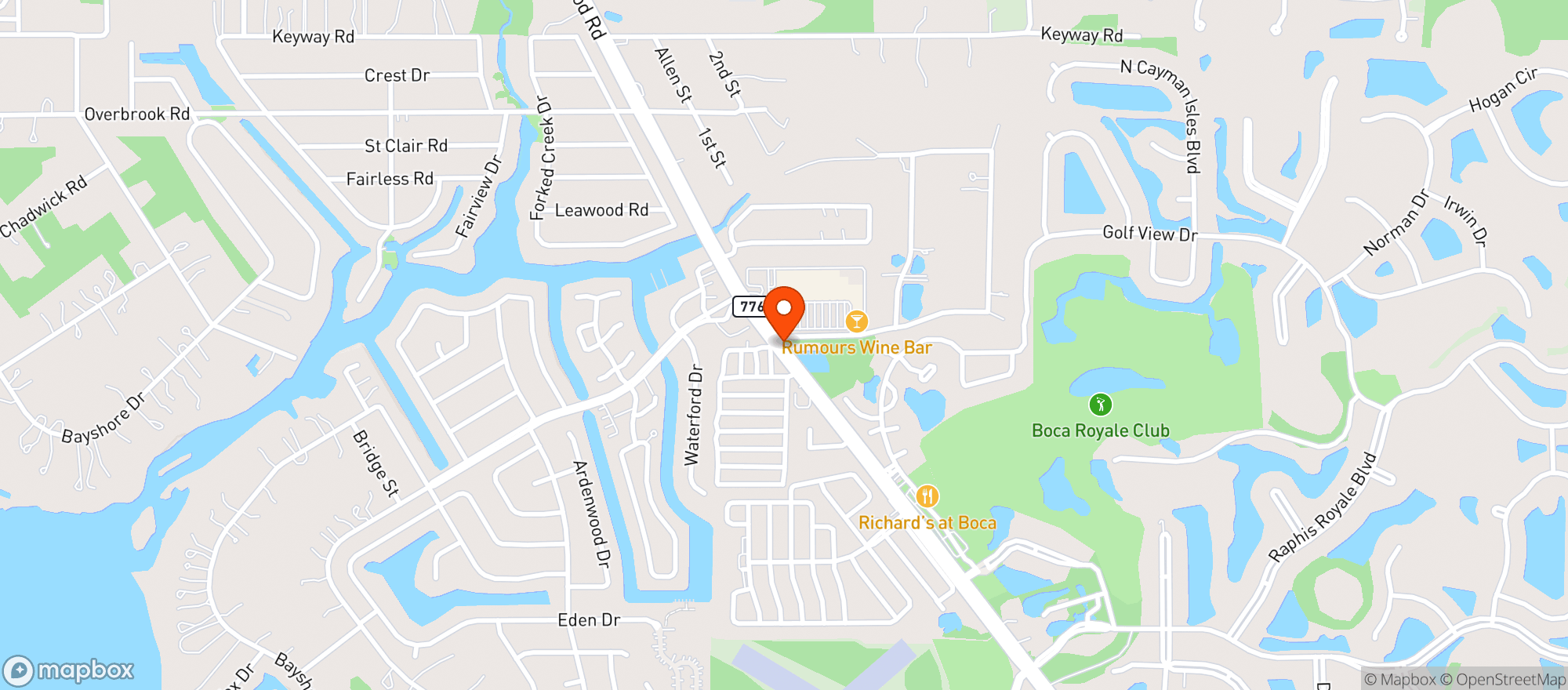 Map showing Libees Sports Bar And Gri