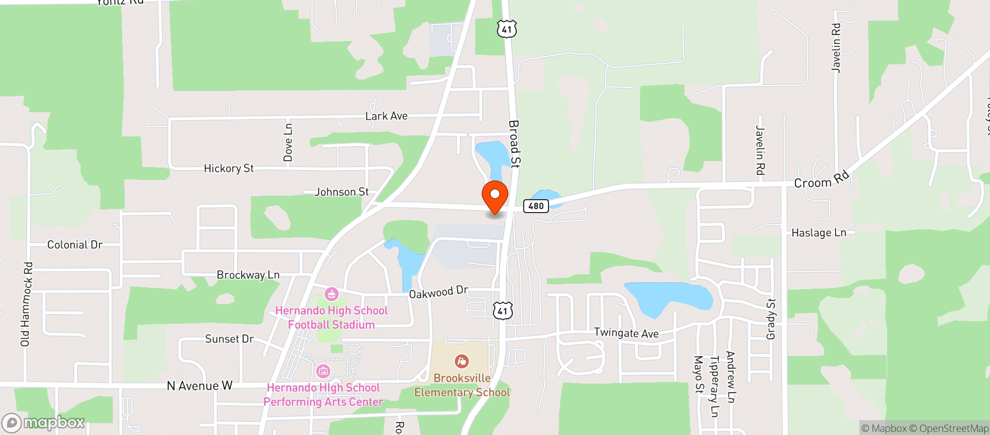 Map showing Circle K #6288