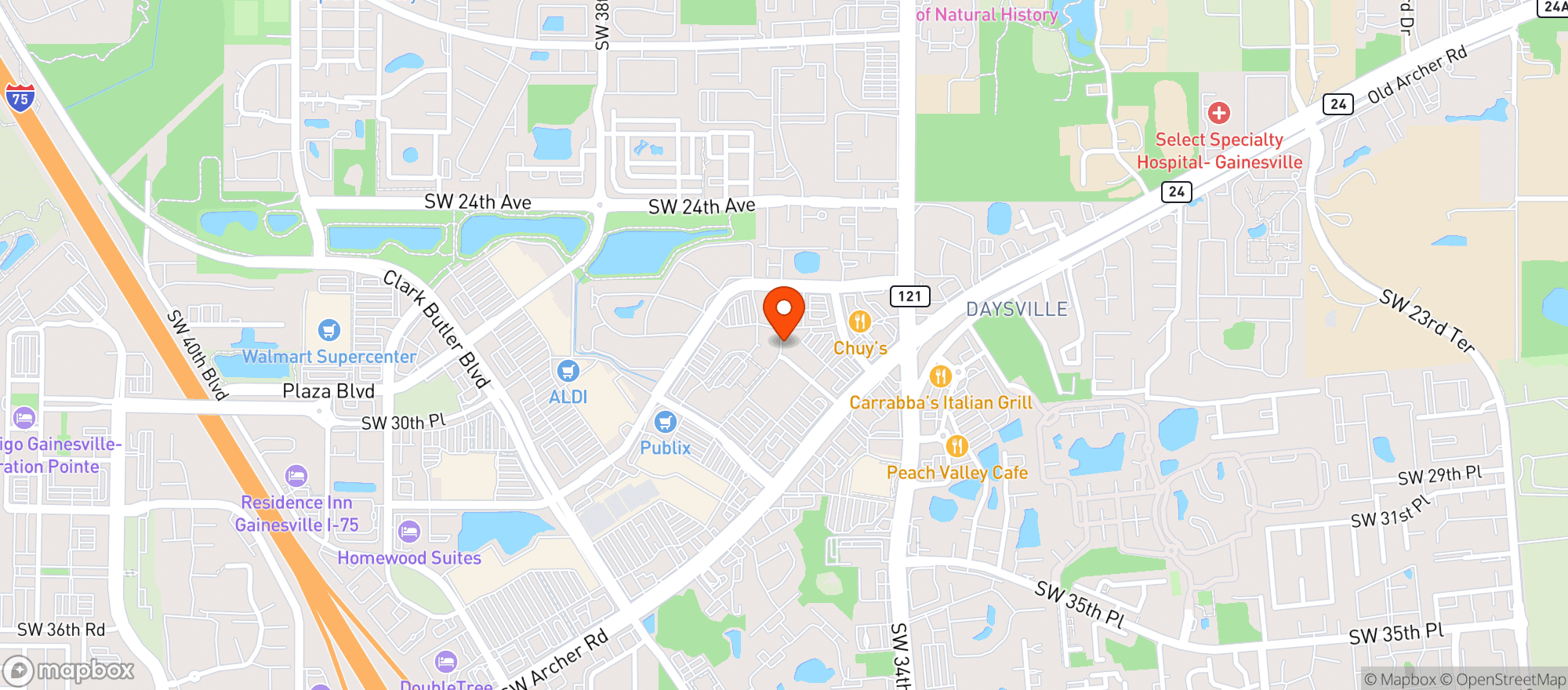 Map showing P F Changs China Bistro #9802