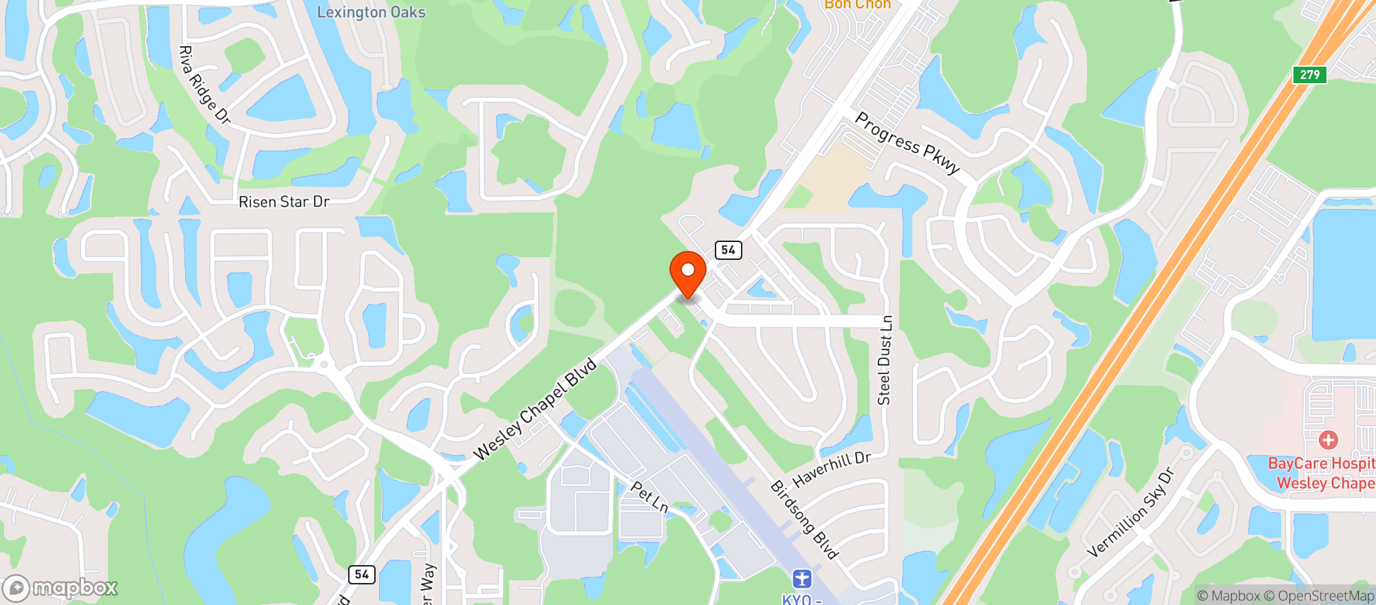 Map showing 54 Food Mart