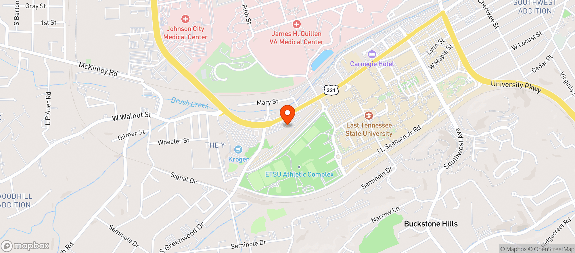 Map showing ONE STOP WINES & SPIRITS