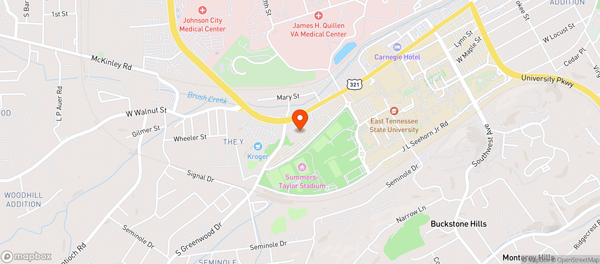 Map showing ONE STOP W&S (ETSU)
