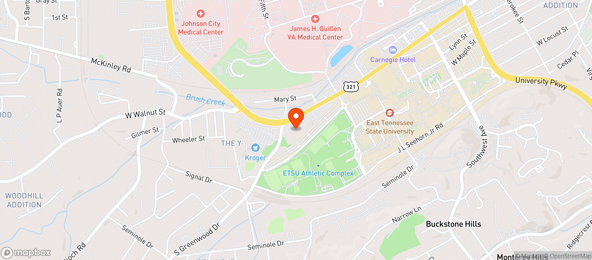 Map showing Earth Fare