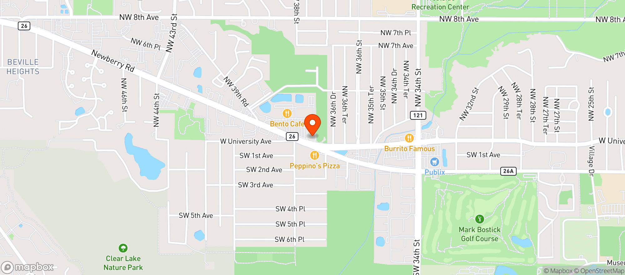 Map showing Ballyhoo Grill