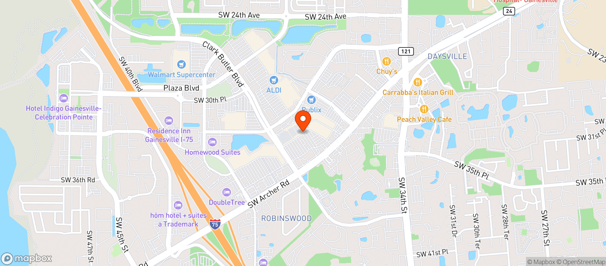 Map showing TRADER JOES #764