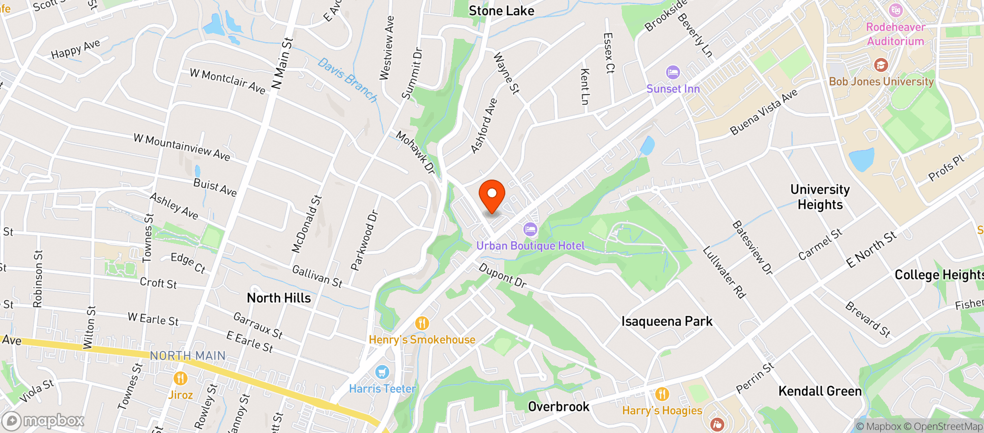Map showing Circle K #0773 (gvl)