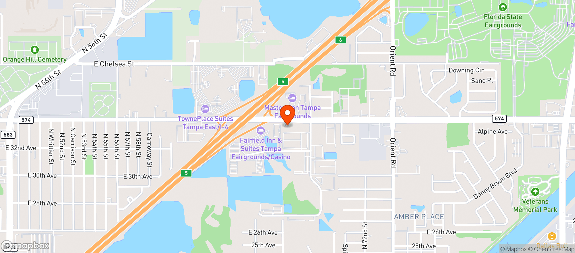Map showing Mlk Shell