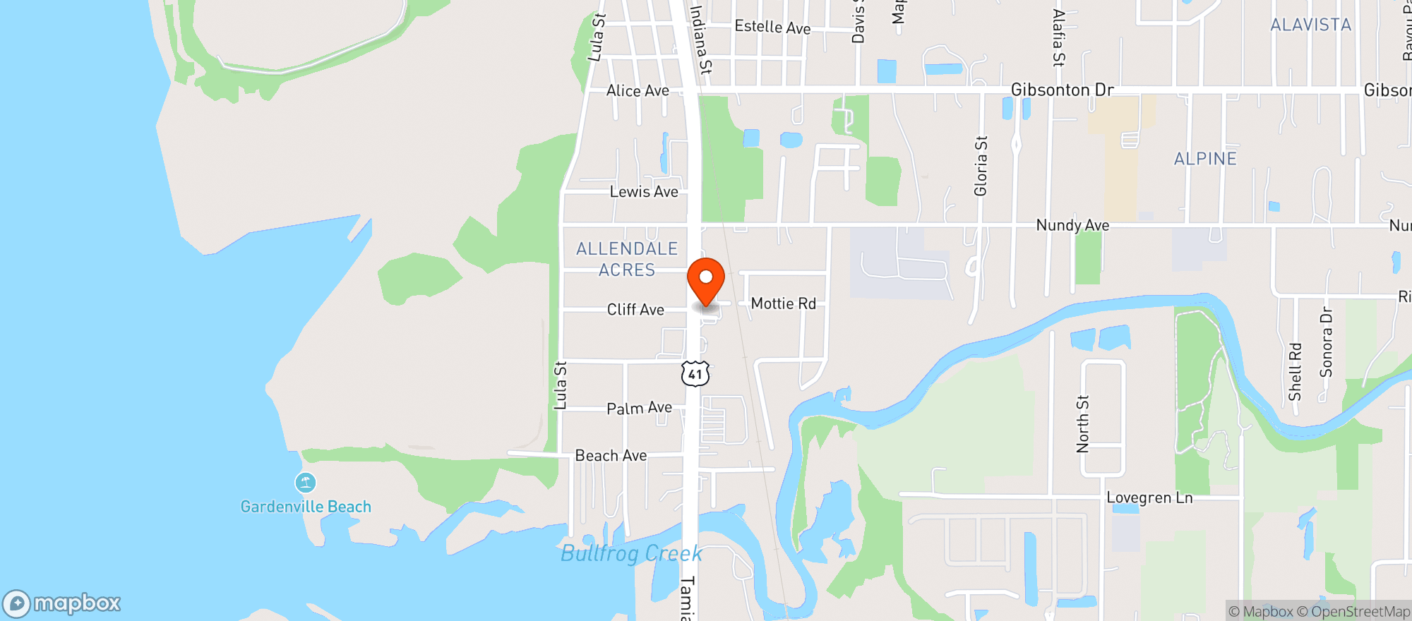 Map showing (b) Showtown Usa