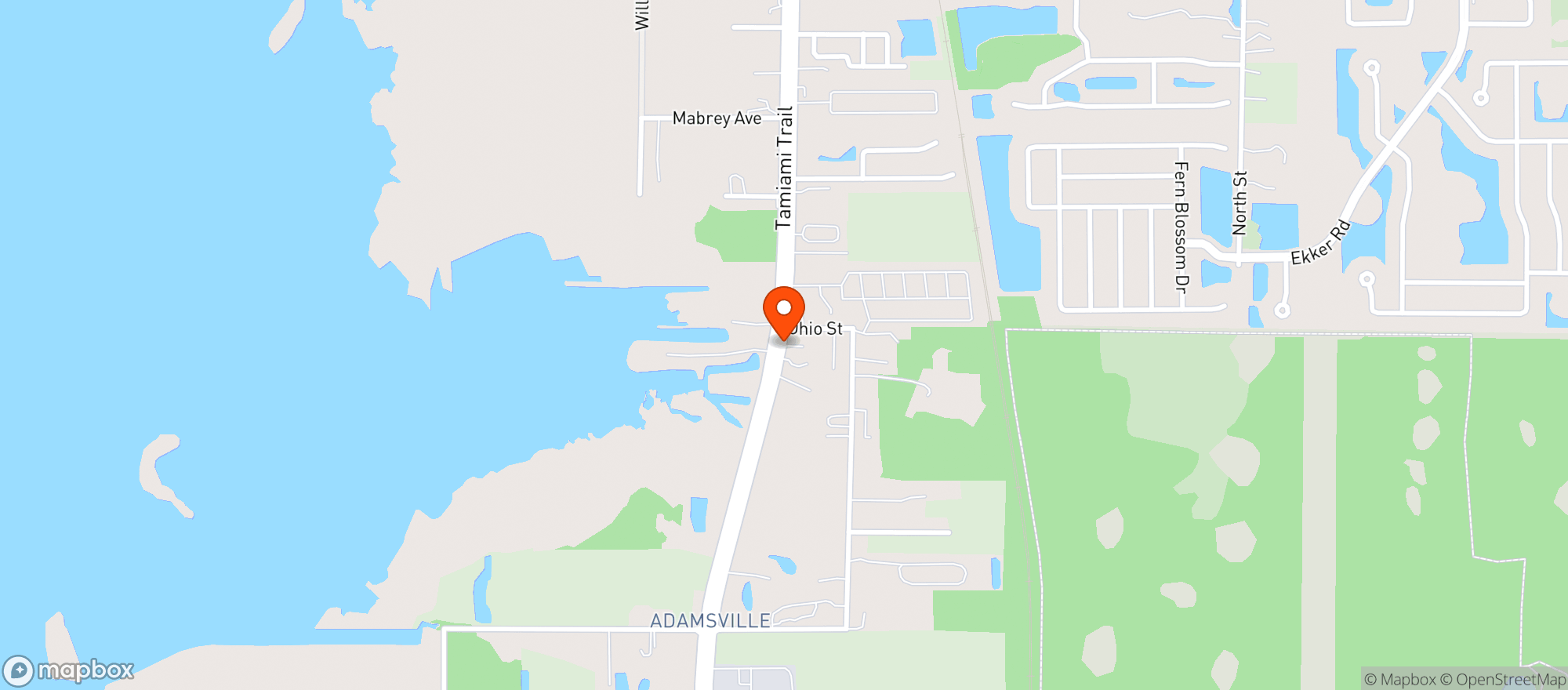 Map showing Circle K 7032