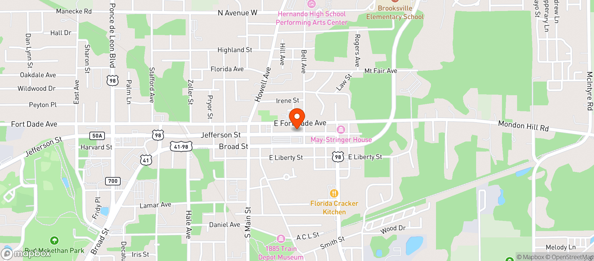 Map showing Broad Street Brewing Co