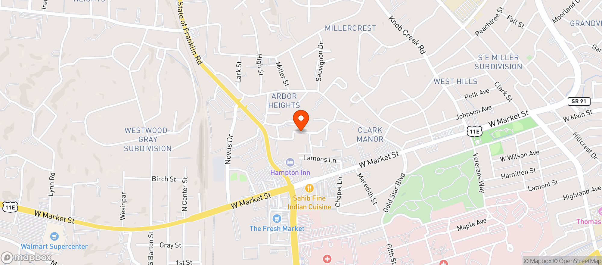 Map showing One Stop W&S (Etsu)