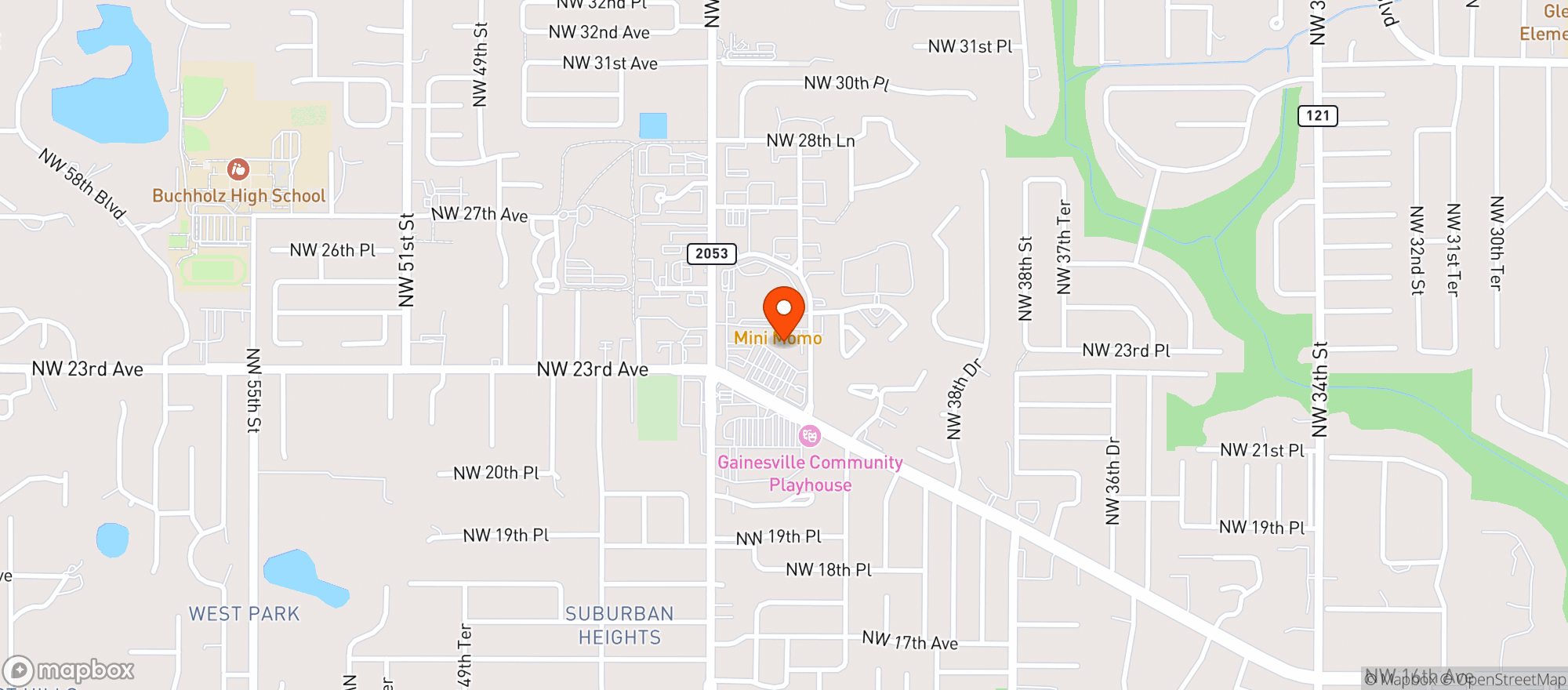 Map showing Fresh Market (the)