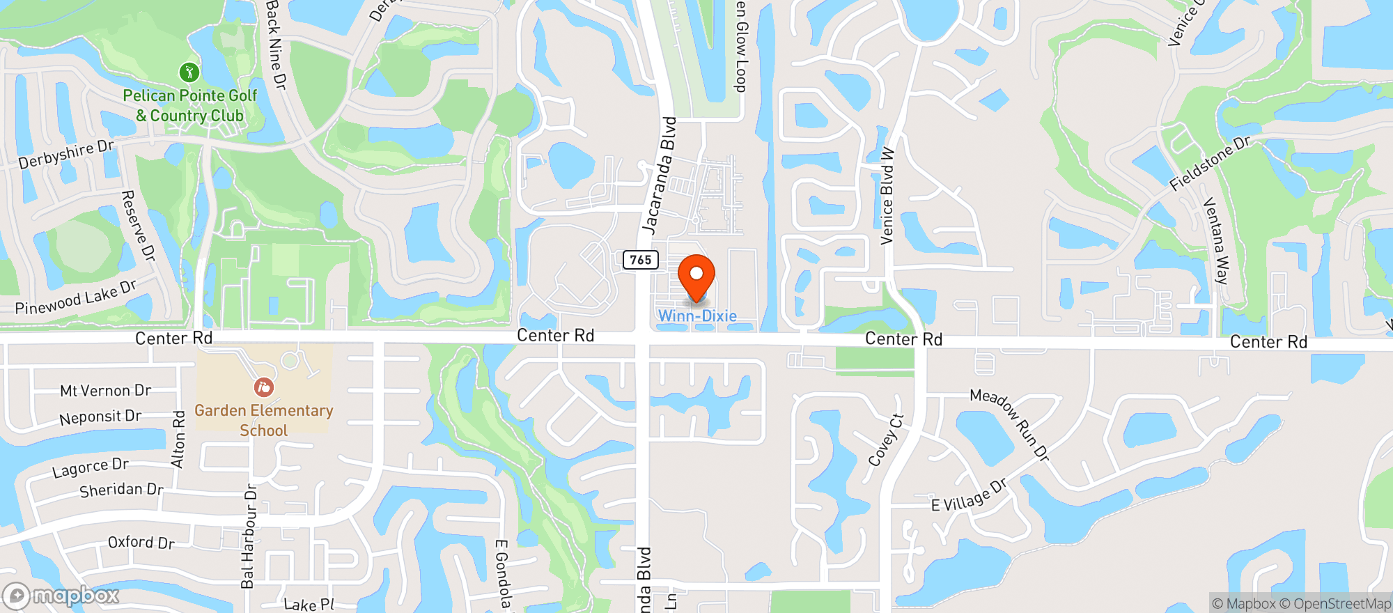 Map showing Buffalo Bills Brew-b-q