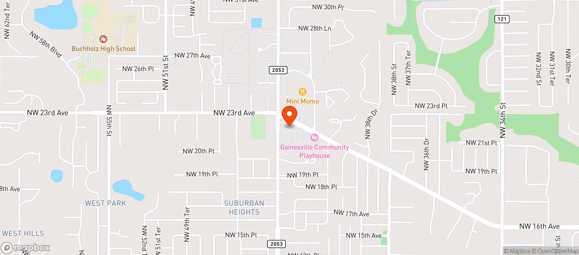 Map showing Leonardos Pizza Of Millho