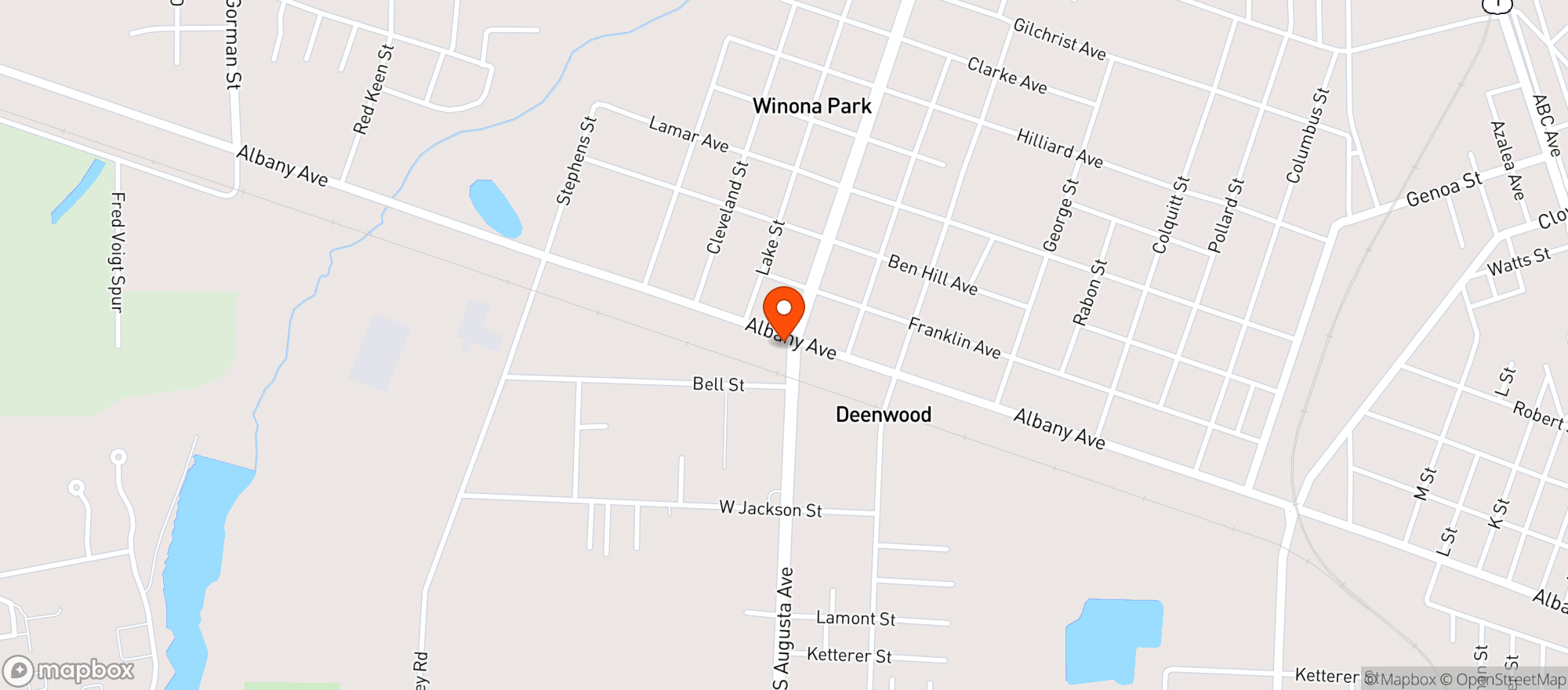 Map showing Circle K