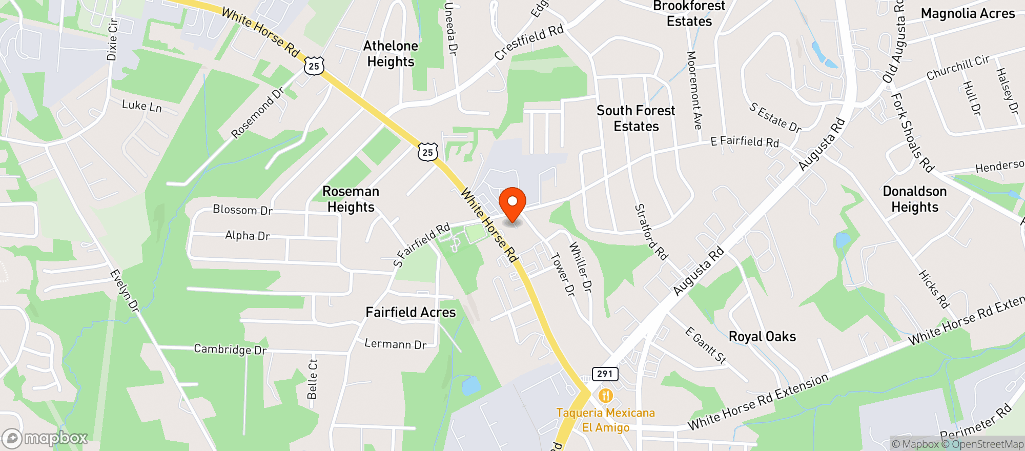 Map showing Jns Express Mart