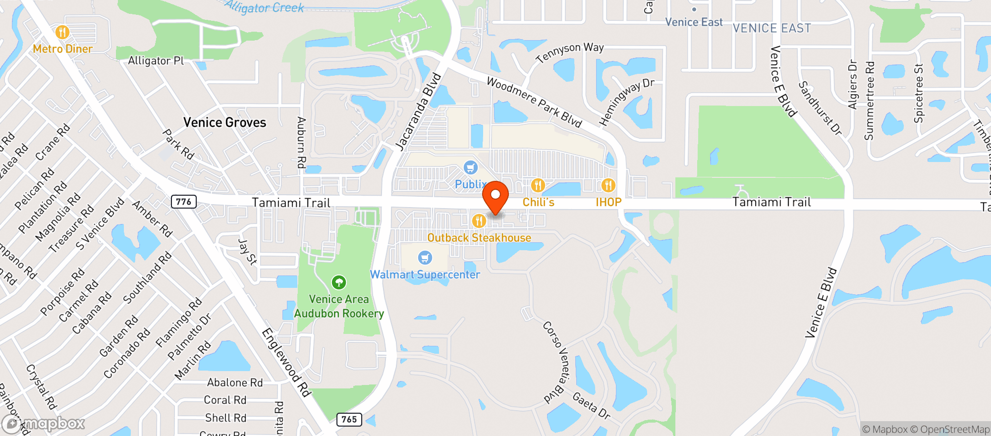 Map showing Vitamin Shoppe - Venice
