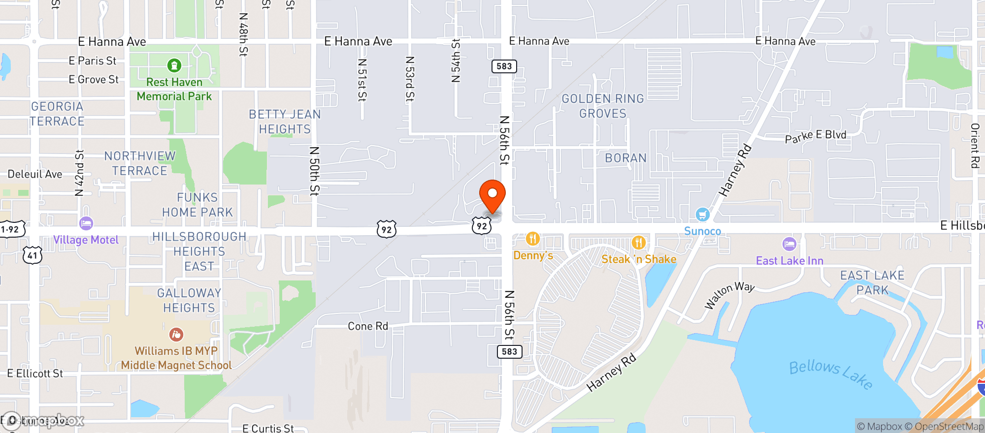 Map showing Smokey Jones Smoke And Vape Shop