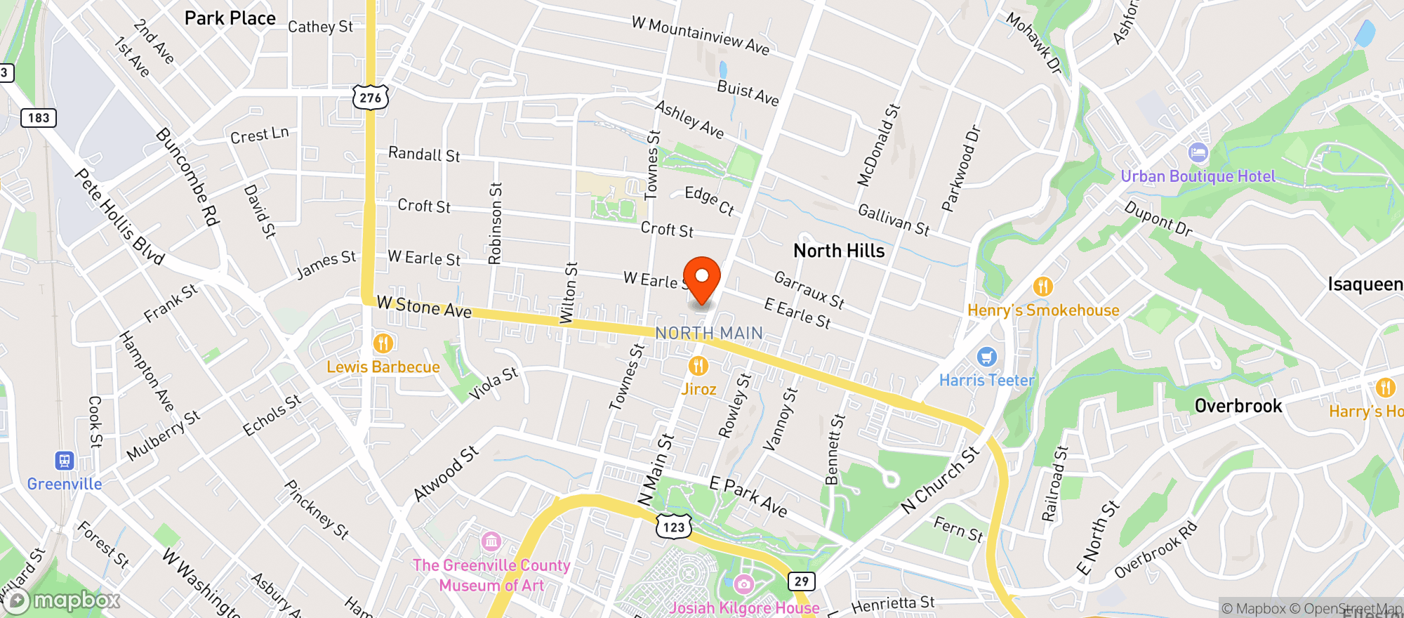 Map showing Drop In Store 