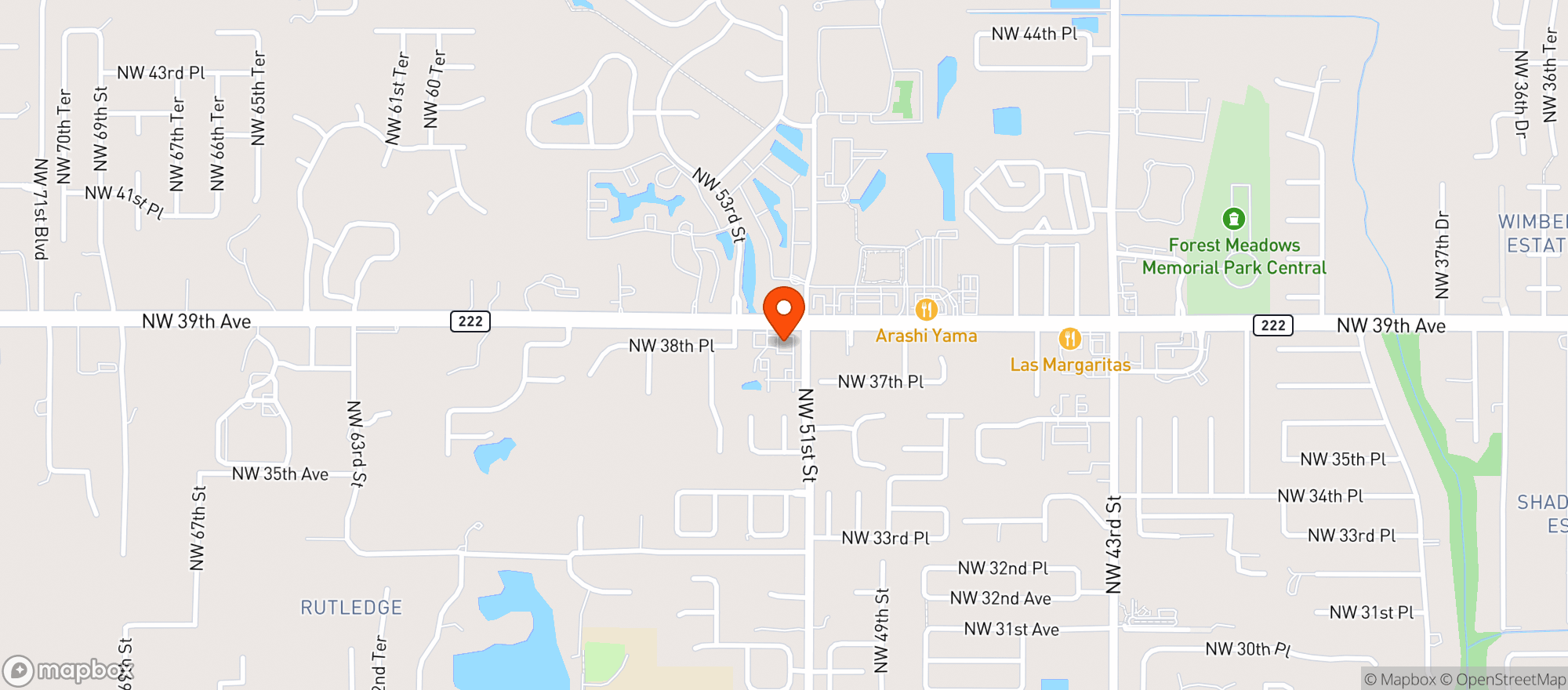 Map showing Northwest Grill